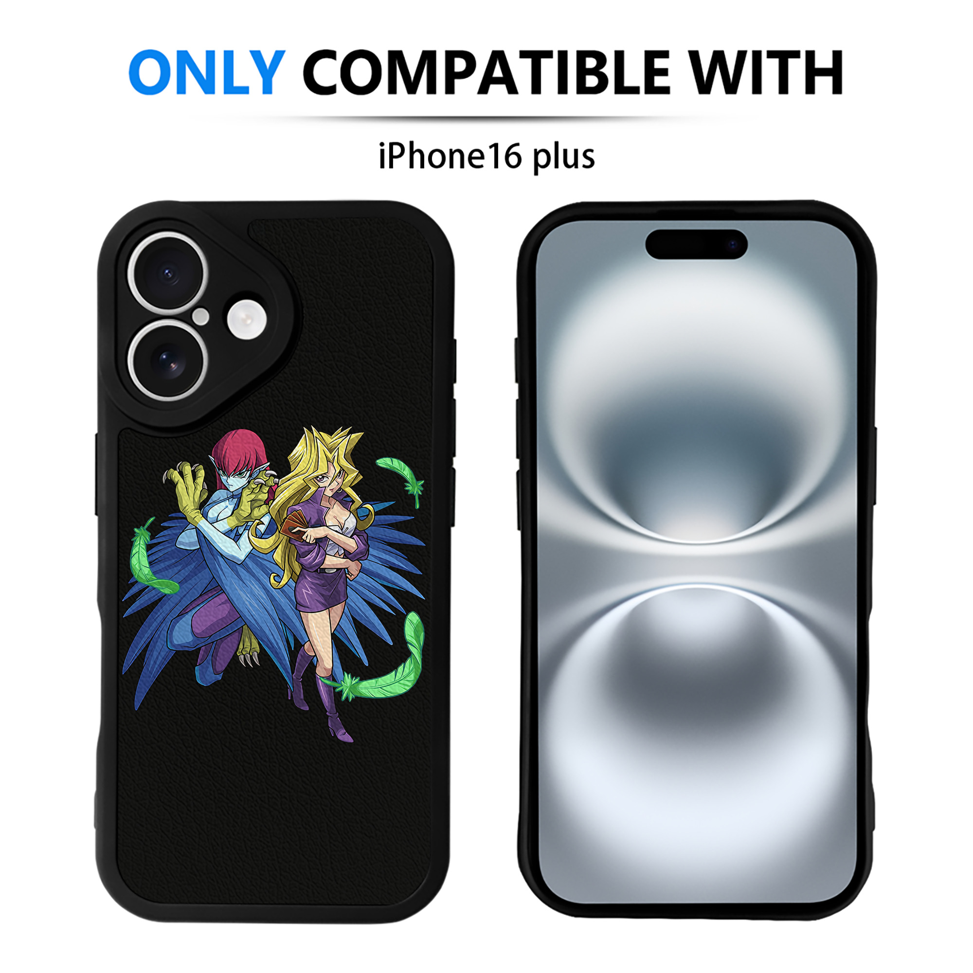 遊☆戯☆王 Yu-Gi-Oh! 【iPhone 16シリーズ対応】シリコンスマホケース（レザー調） 材質：シリコン